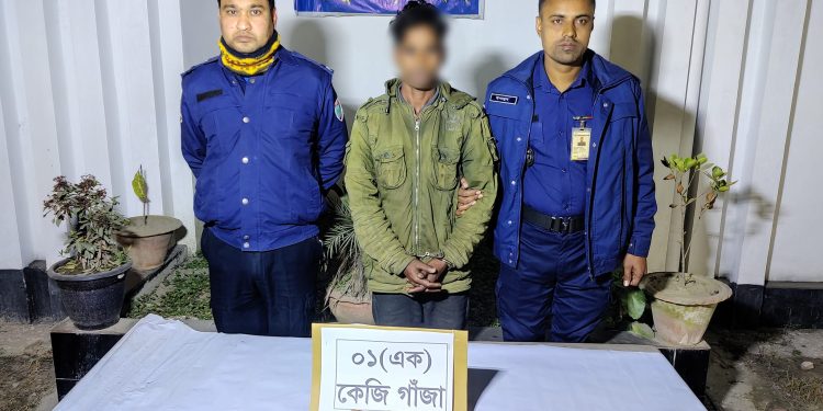 মহেশপুরে গাঁজাসহ মাদক বিক্রেতা আটক